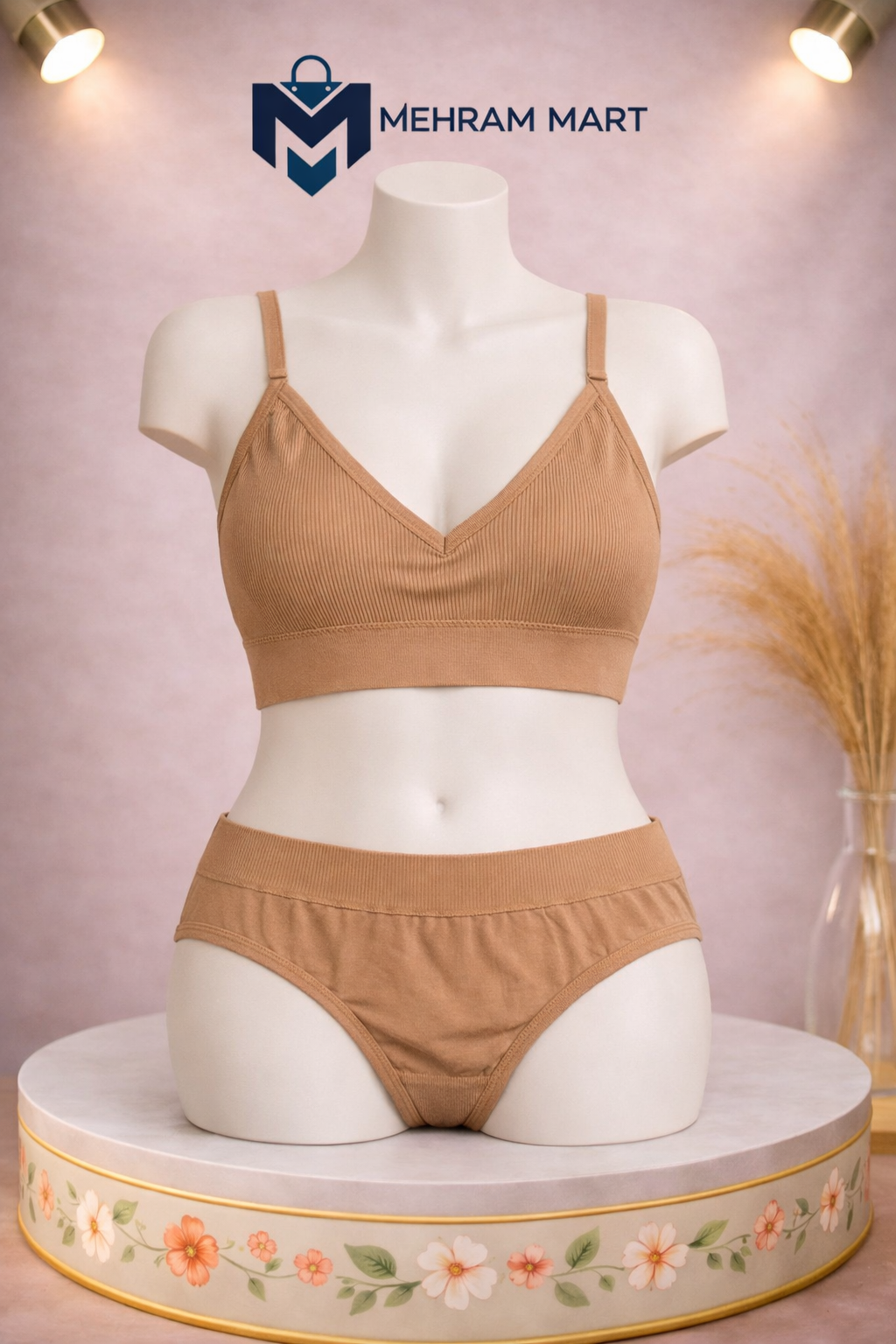 Ribbed Bra & Panty Set